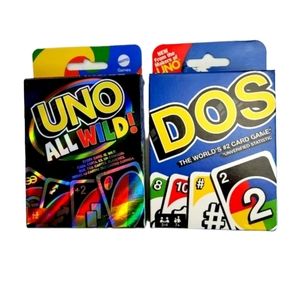 Mattel Uno All Wild and Dos (Similar to Uno) Card Games